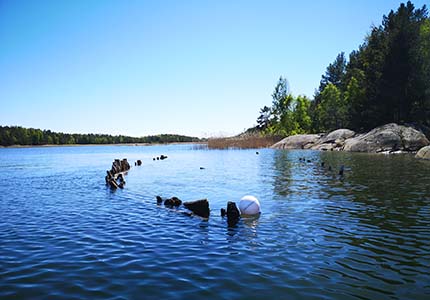 Bo på Victoriahuset Läckö och paddla kajak i Vänern