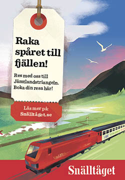 Sommarbanner Snälltåget